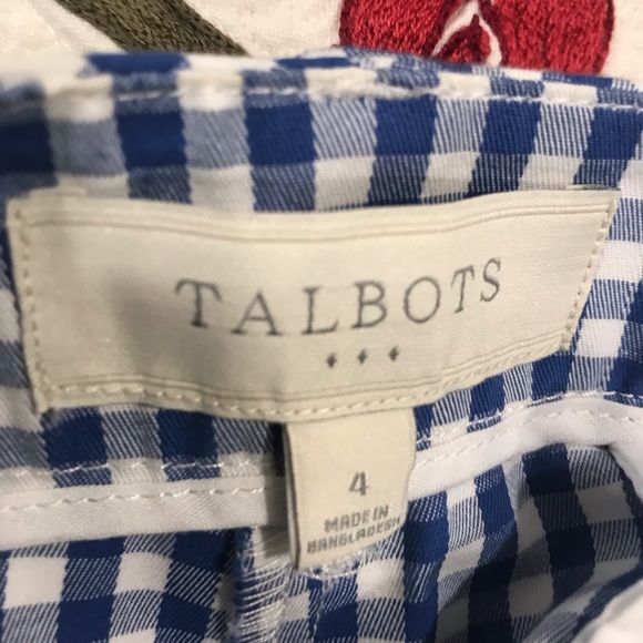 Blue Gingham Ankle Pants - Picture 3 of 3